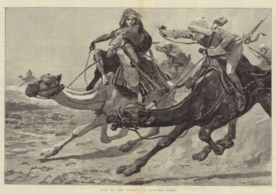 Guerre dans le désert, une bataille en cours - Richard Caton Woodville junior